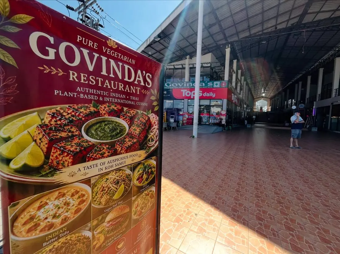 Govinda's Pure Vegetarian Restaurant entrance signage